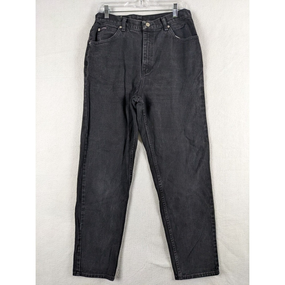 Denim Riders Womens Jeans Size 12 M Cotton Black Straight